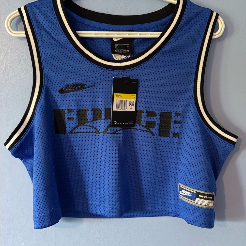 Nike Force Blue Athletic Crop Top